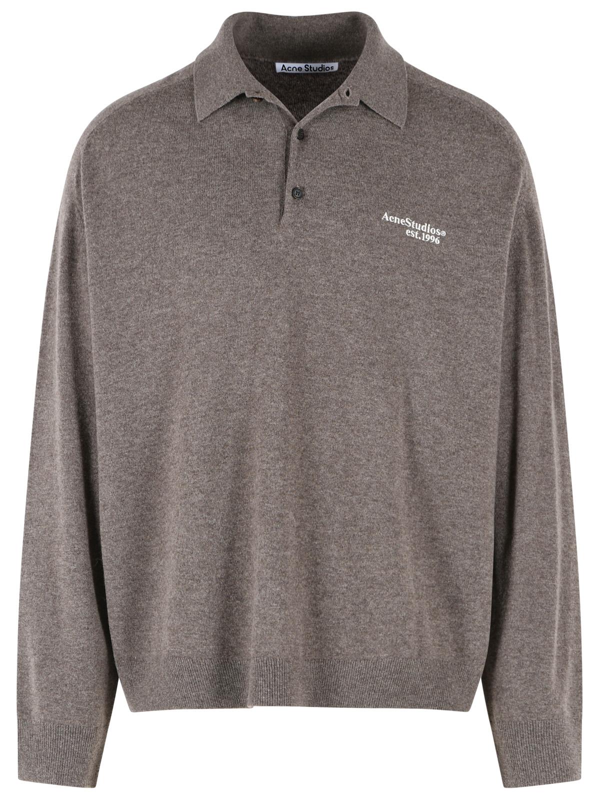 Acne Studios Brown Wool And Yak Blend Sweater Men ACNE STUDIOS