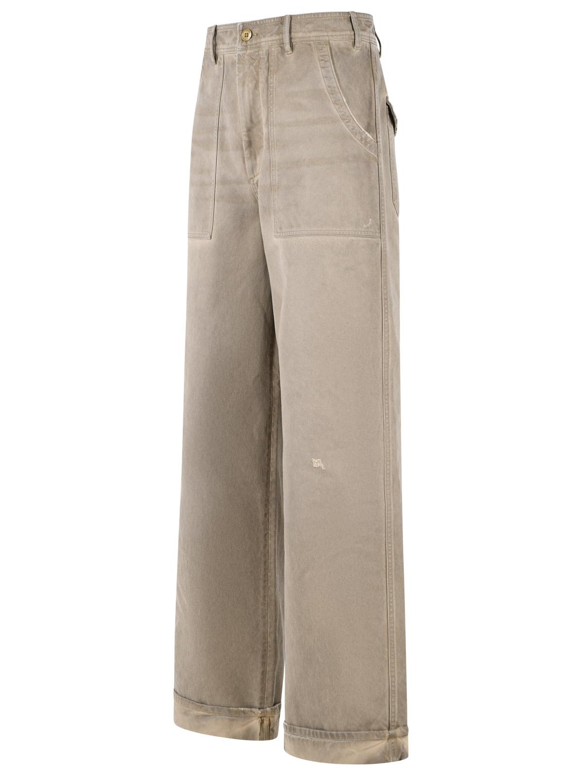 Acne Studios Beige Cotton Jeans Men ACNE STUDIOS