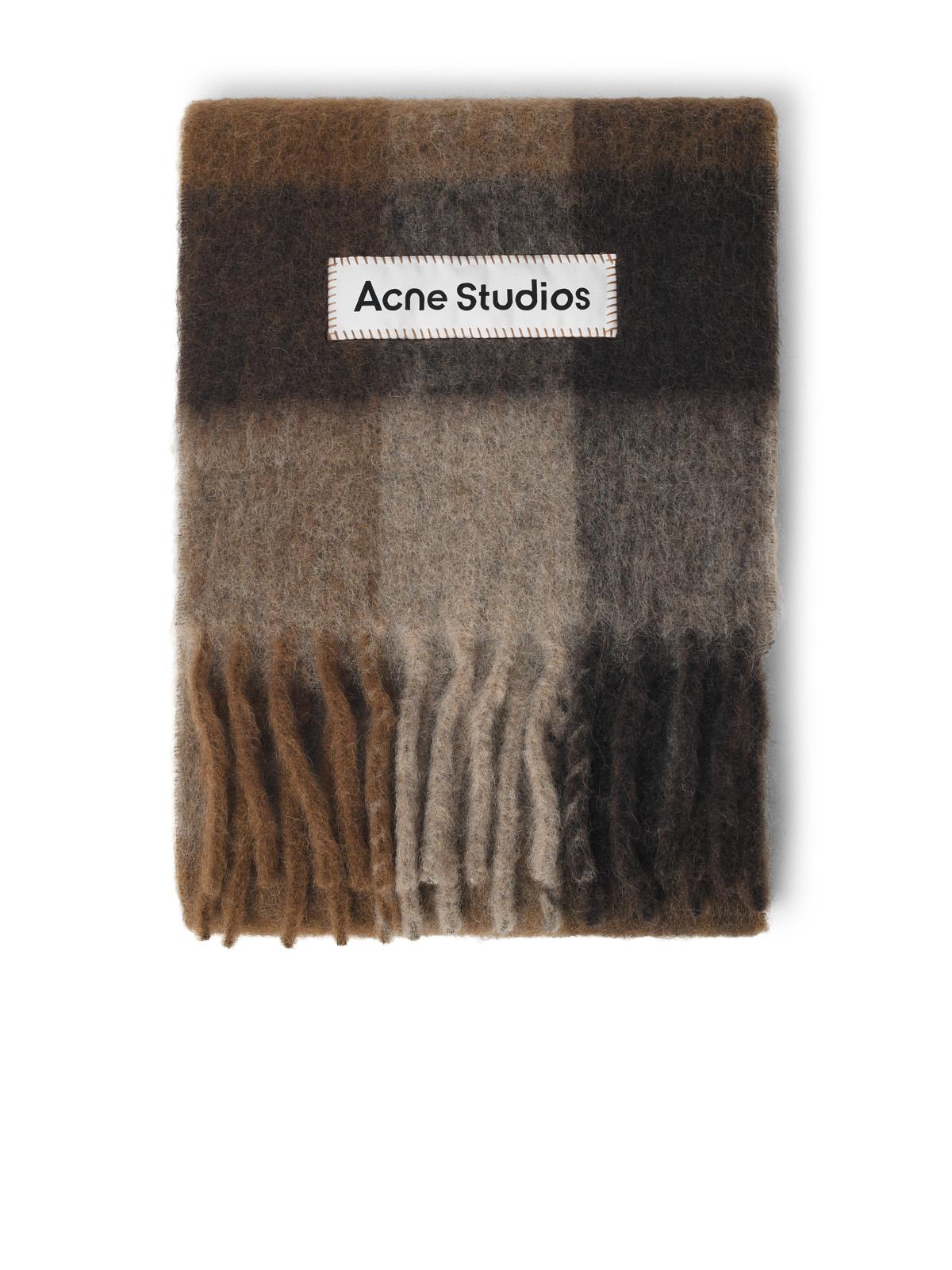 Acne Studios Brown Alpaca And Mohair Blend Scarf Women ACNE STUDIOS