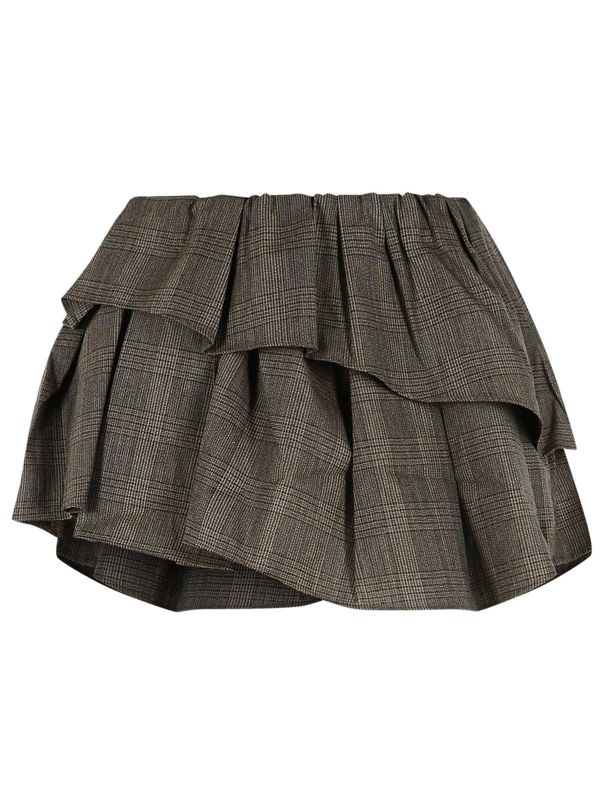 Acne Studios Brown Wool Blend Skirt Women ACNE STUDIOS