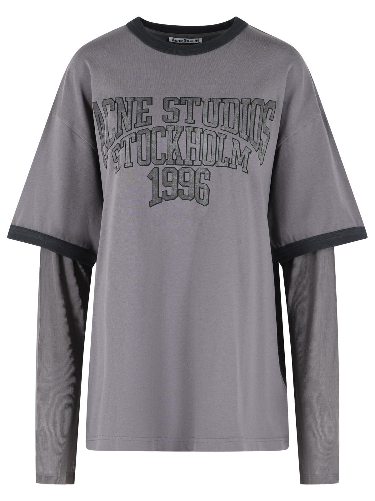 Acne Studios Purple Cotton T-Shirt Women ACNE STUDIOS