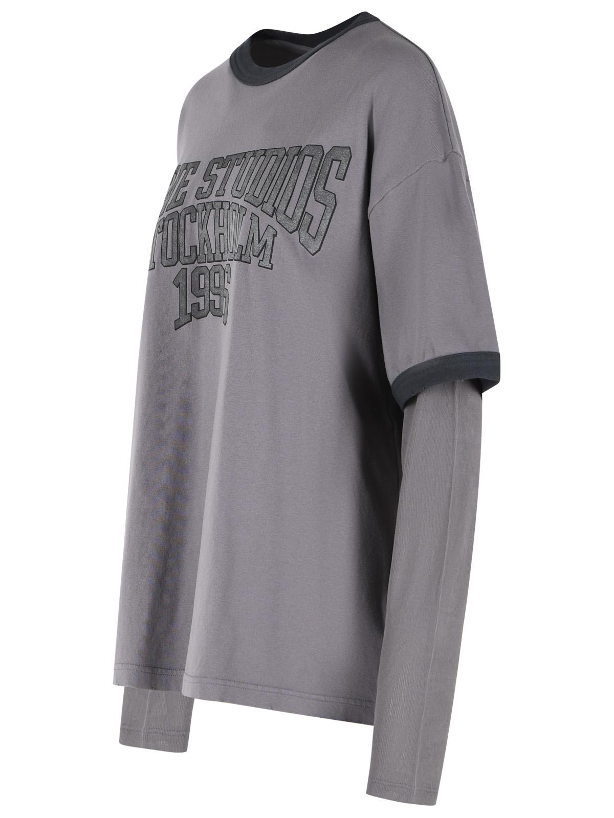 Acne Studios Purple Cotton T-Shirt Women ACNE STUDIOS