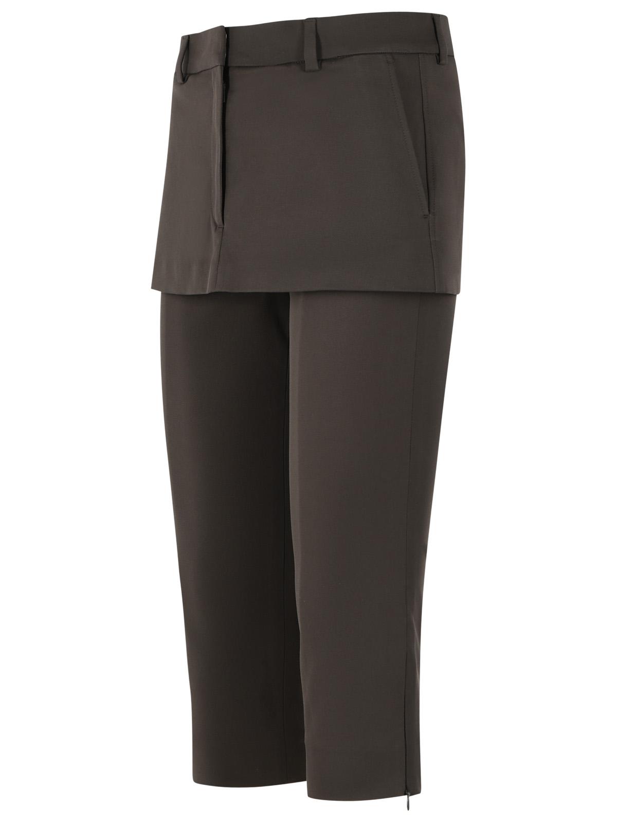 Acne Studios Brown Cotton Trousers Women ACNE STUDIOS