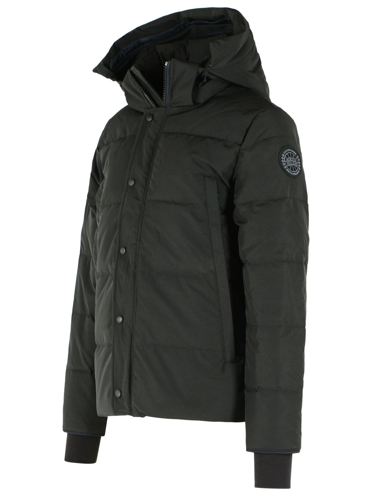 Canada Goose Wyndham Parka In Black Organic Cotton Blend Men CANADA GOOSE