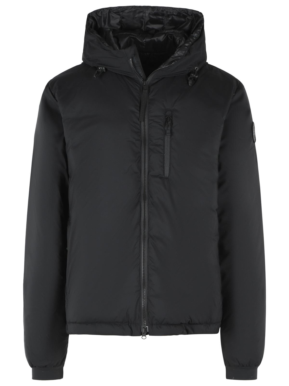 Canada Goose 'Lodge' Hooded Down Jacket In Black Polyamide Men CANADA GOOSE