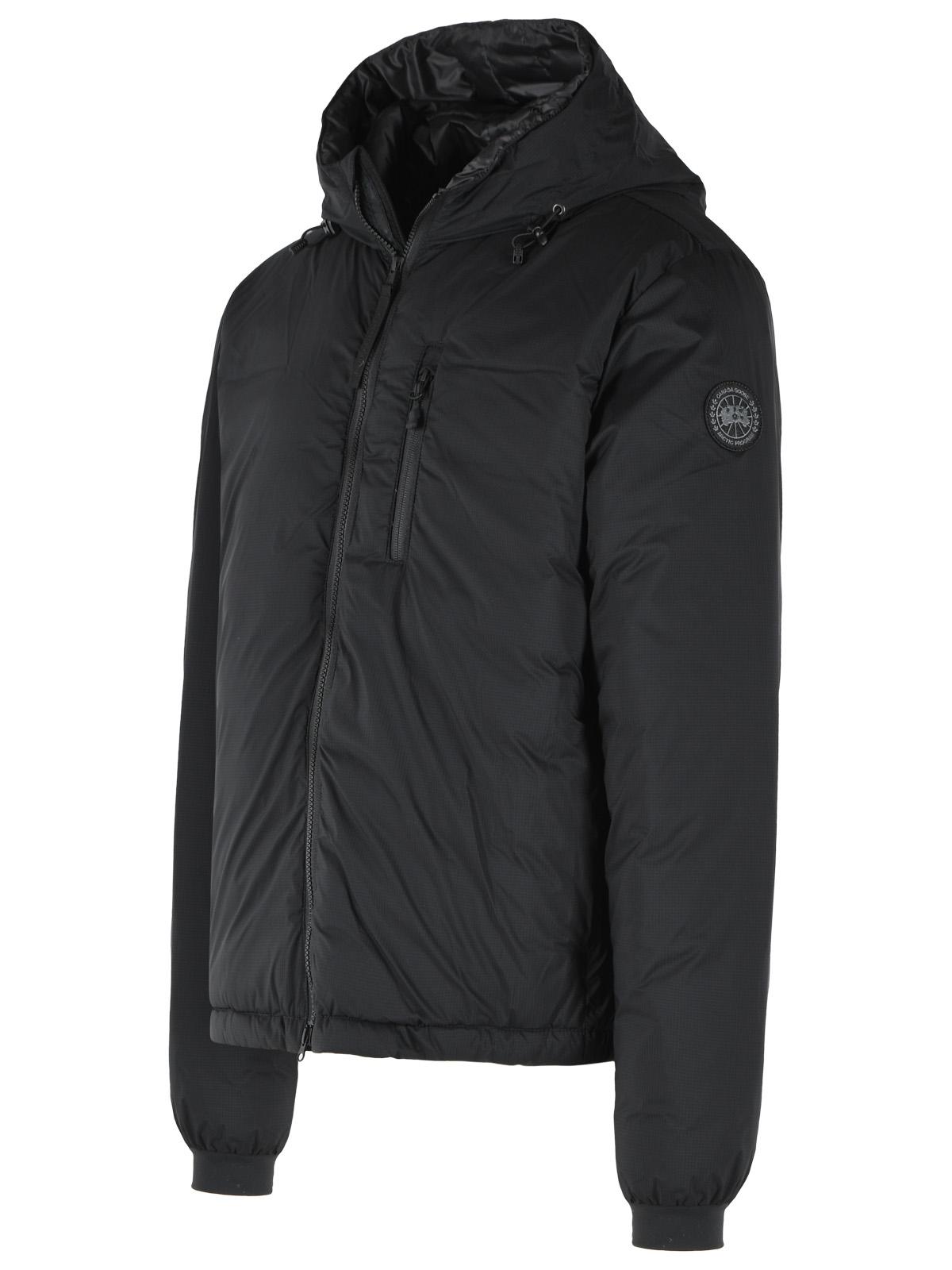 Canada Goose 'Lodge' Hooded Down Jacket In Black Polyamide Men CANADA GOOSE