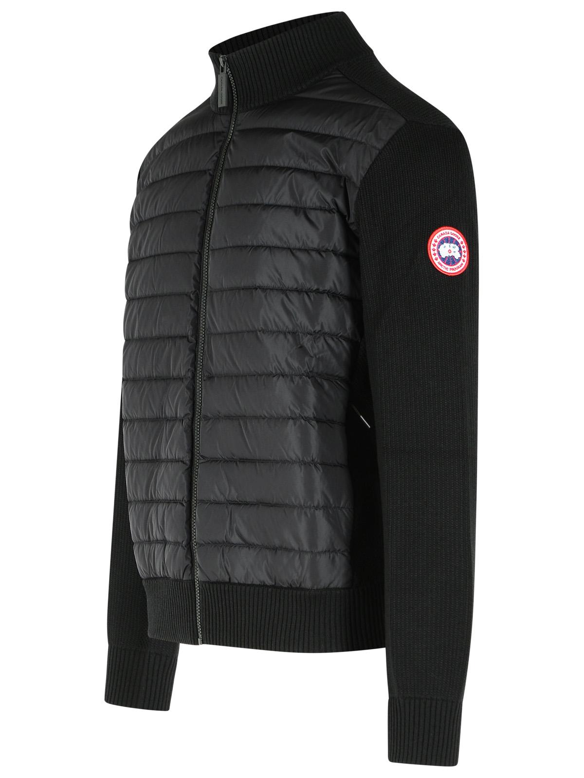 Canada Goose 'Hybridge' Padded Cardigan In Black Wool Blend Men CANADA GOOSE