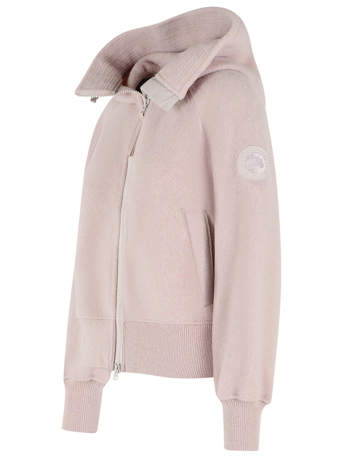 Canada Goose 'Chilliwack' Pink Wool Blend Bomber Jacket Women CANADA GOOSE