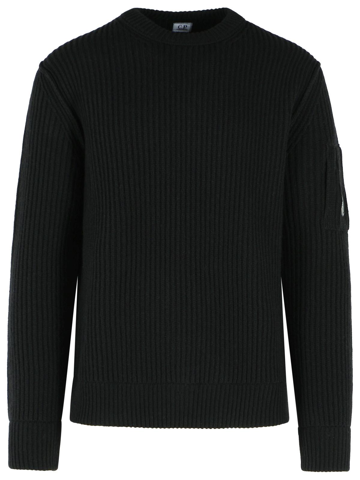 C.P. Company Black Wool Blend Sweater Men C.P. COMPANY