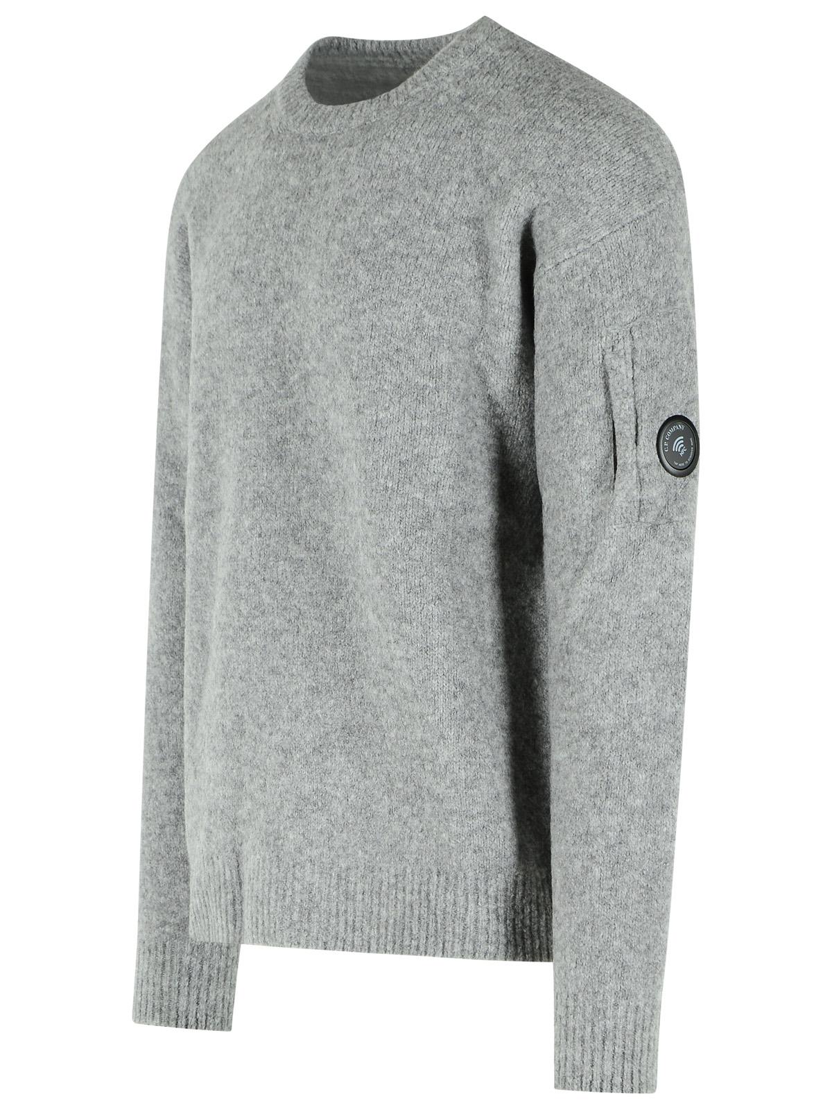 C.P. Company Grey Wool Blend Sweater Men C.P. COMPANY