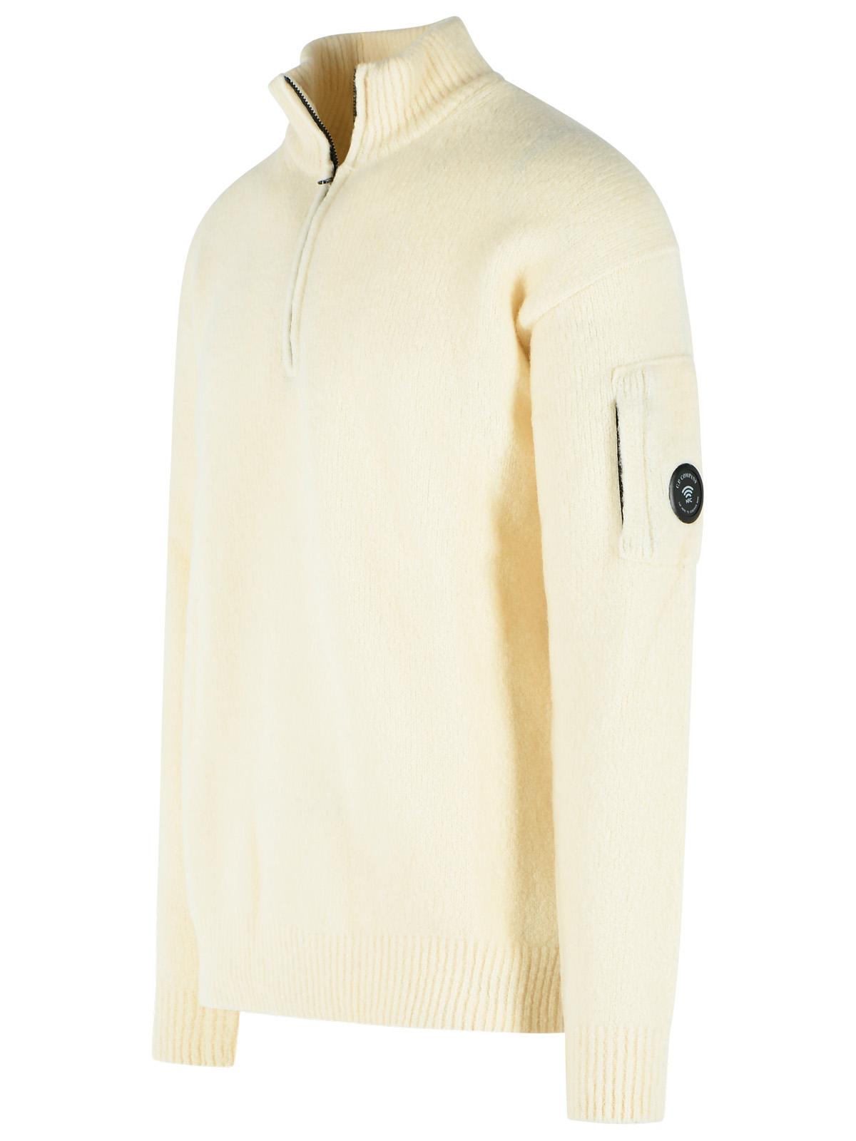 C.P. Company White Wool Blend Sweater Men C.P. COMPANY