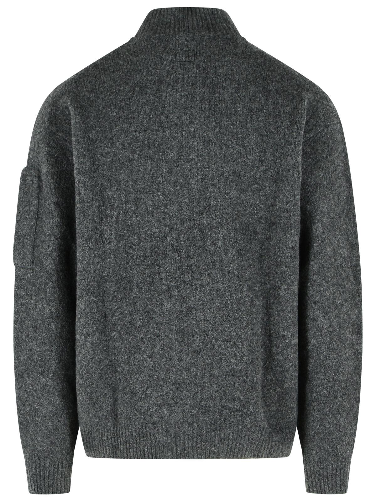 C.P. Company Grey Wool Blend Sweater Men C.P. COMPANY