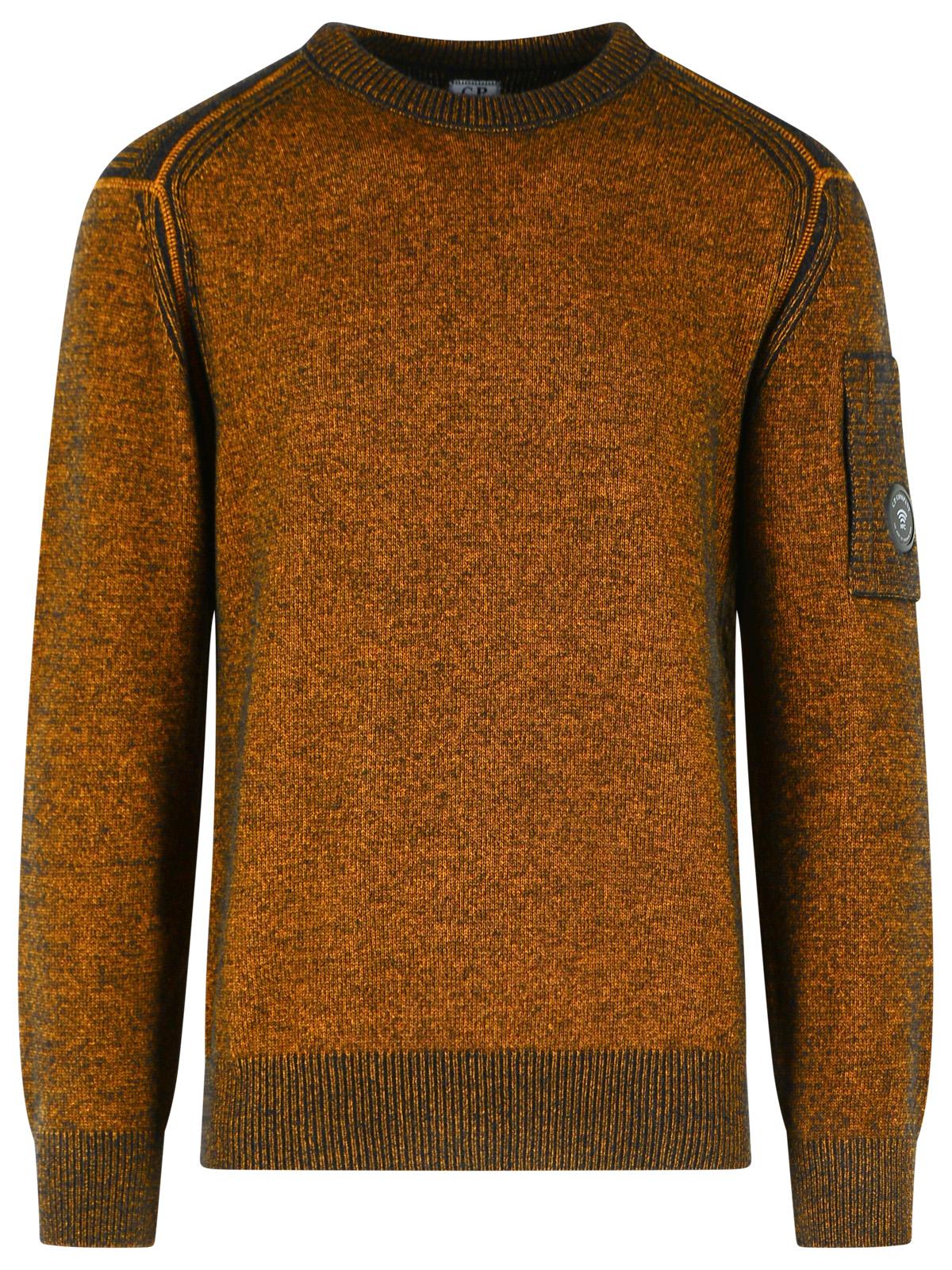 C.P. Company Yellow And Black Wool Blend Sweater Men C.P. COMPANY