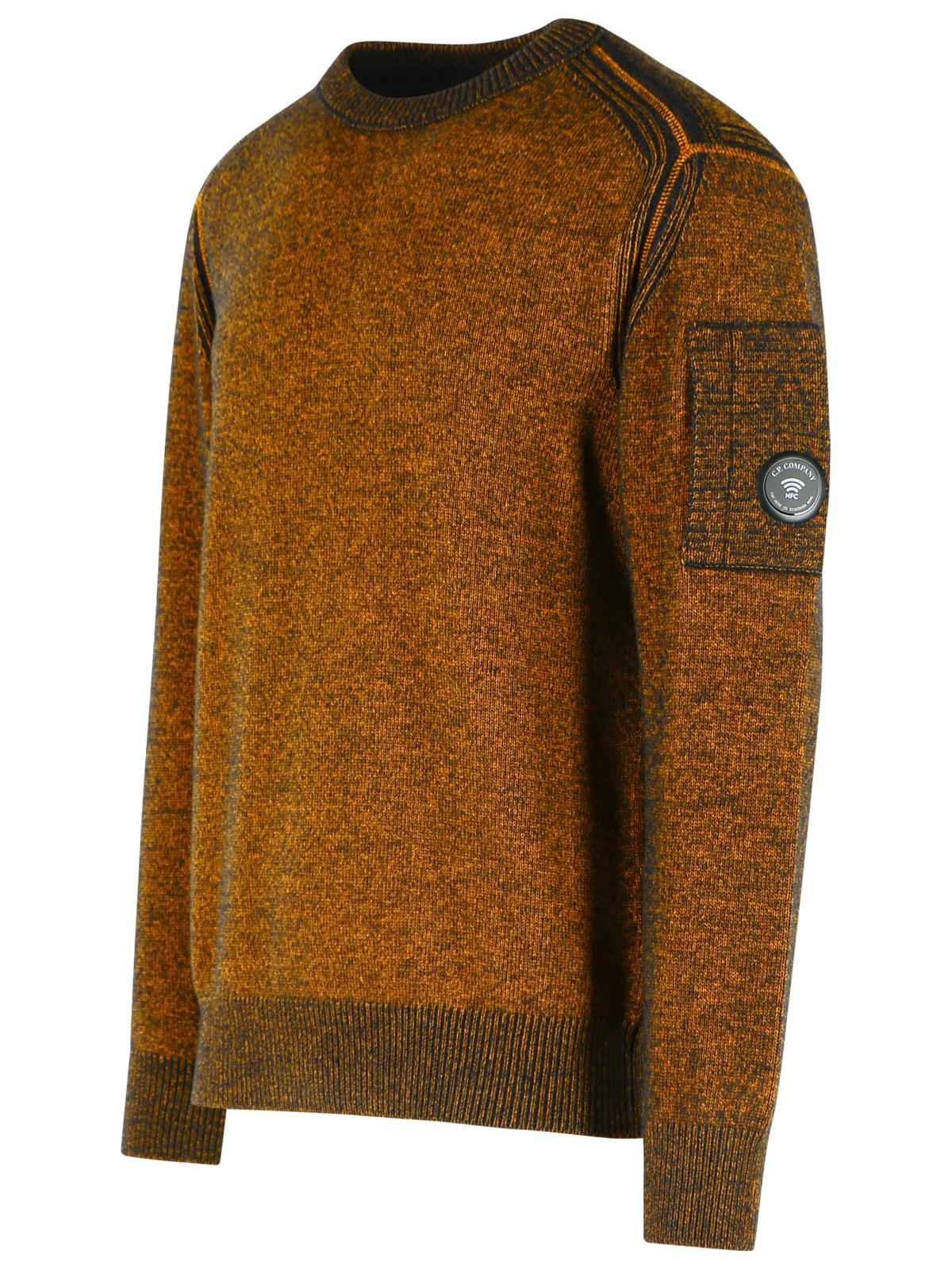 C.P. Company Yellow And Black Wool Blend Sweater Men C.P. COMPANY