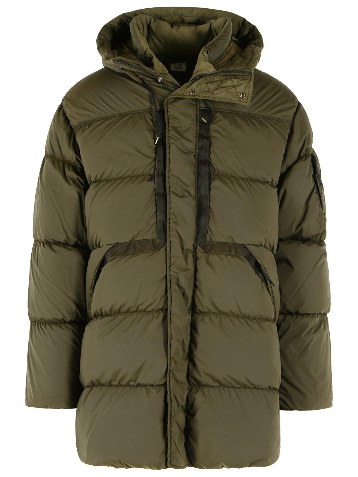C.P. Company Long Green 'Nycra-R' Down Jacket Men C.P. COMPANY