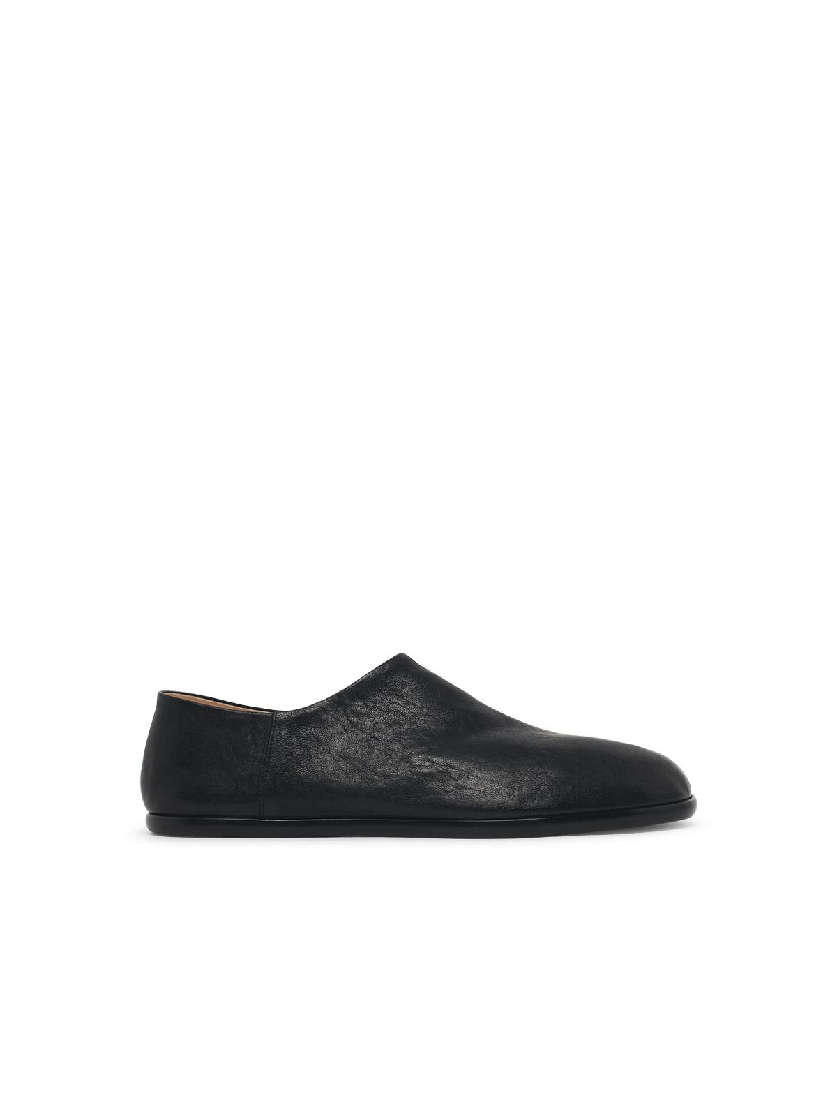 Maison Margiela 'Tabi' Black Leather Loafers Men MAISON MARGIELA
