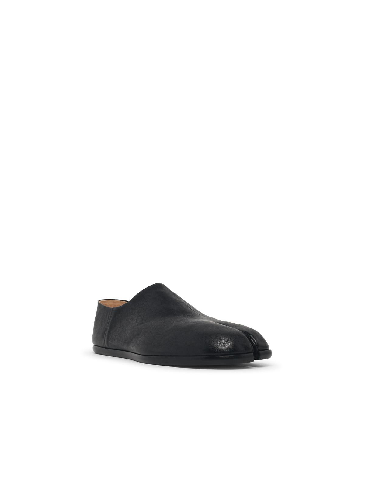 Maison Margiela 'Tabi' Black Leather Loafers Men MAISON MARGIELA