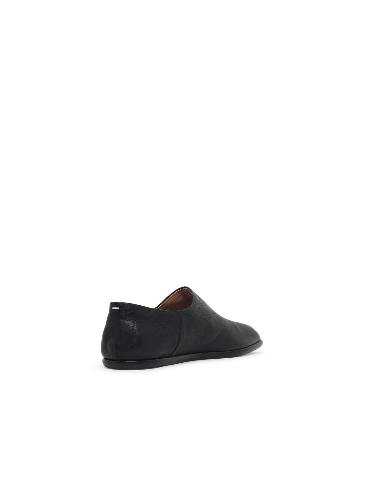 Maison Margiela 'Tabi' Black Leather Loafers Men MAISON MARGIELA