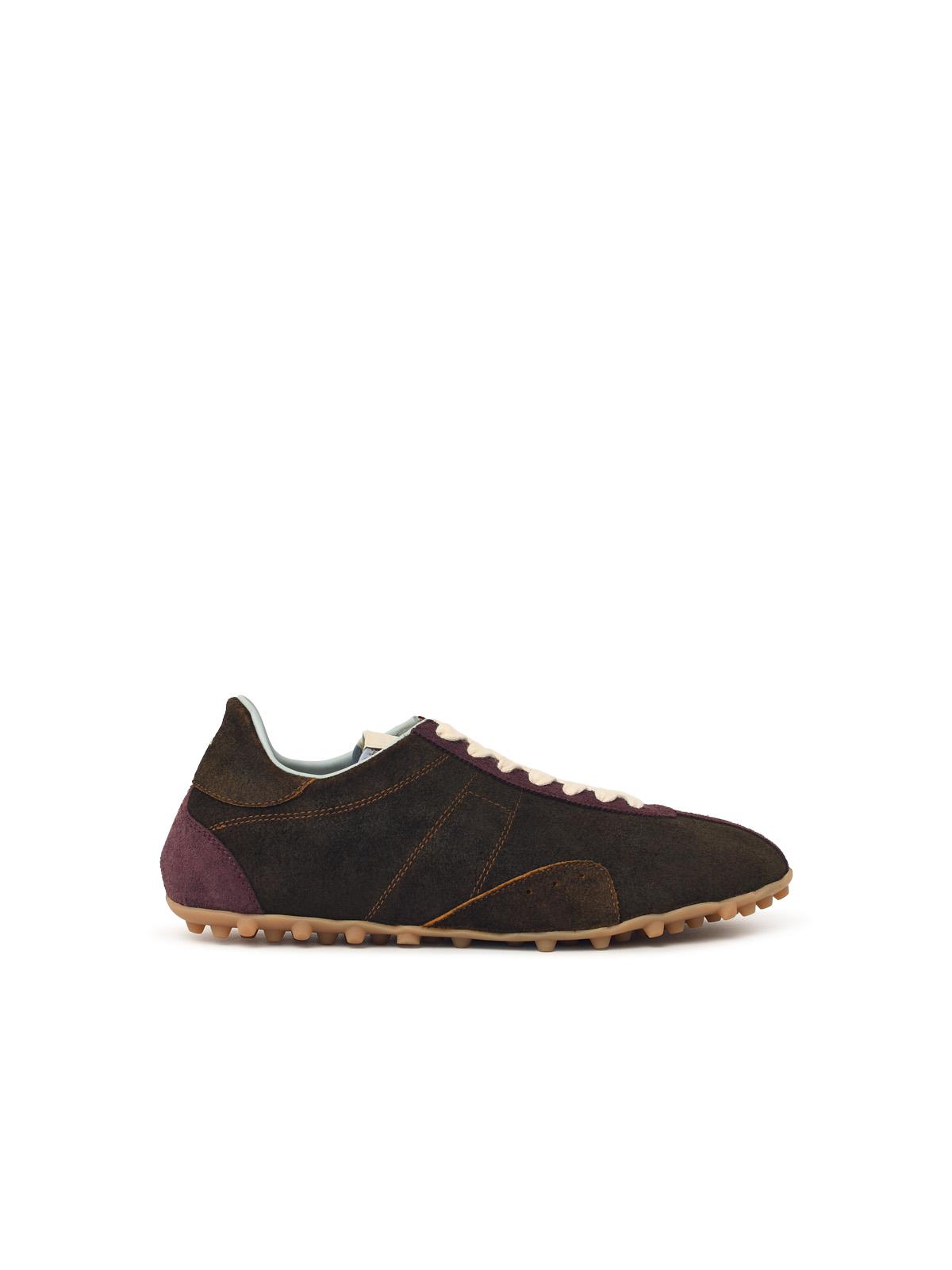 Maison Margiela 'Sprinters' Brown Suede Sneakers Men MAISON MARGIELA