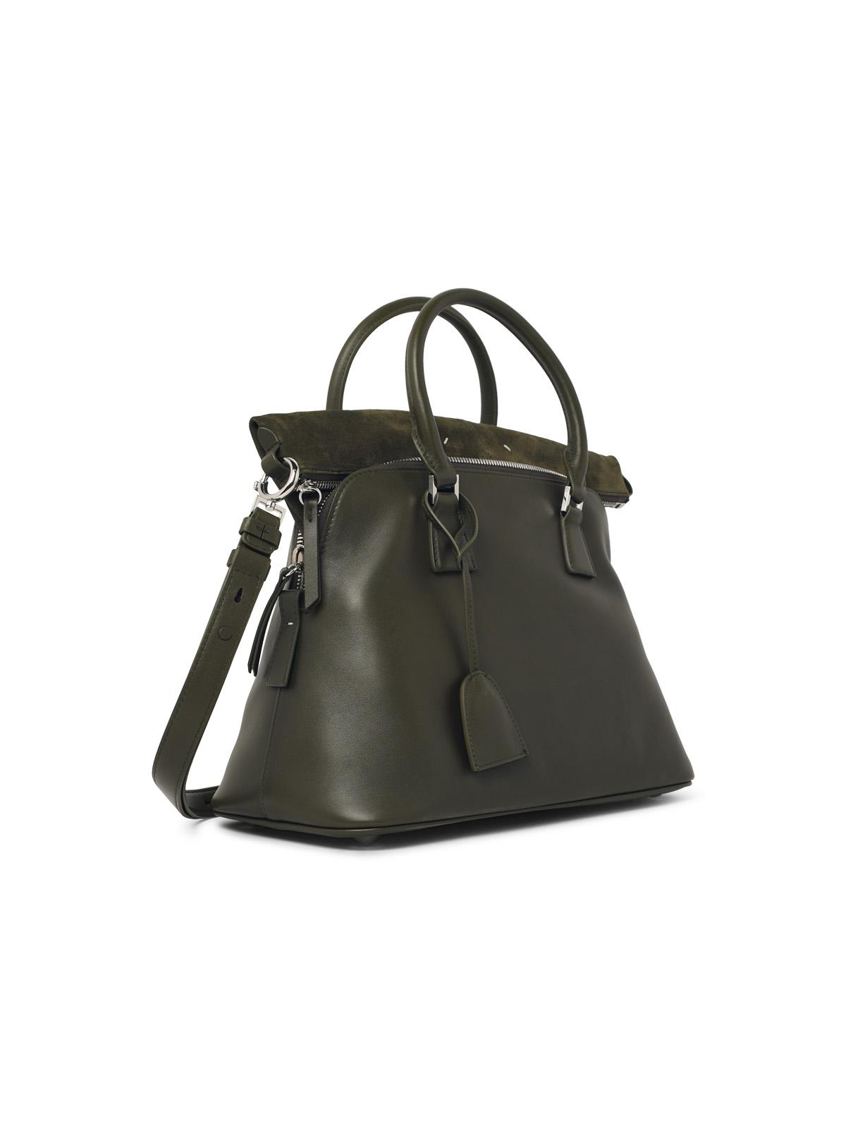 Maison Margiela Medium '5Ac Soft' Green Leather Bag Women MAISON MARGIELA
