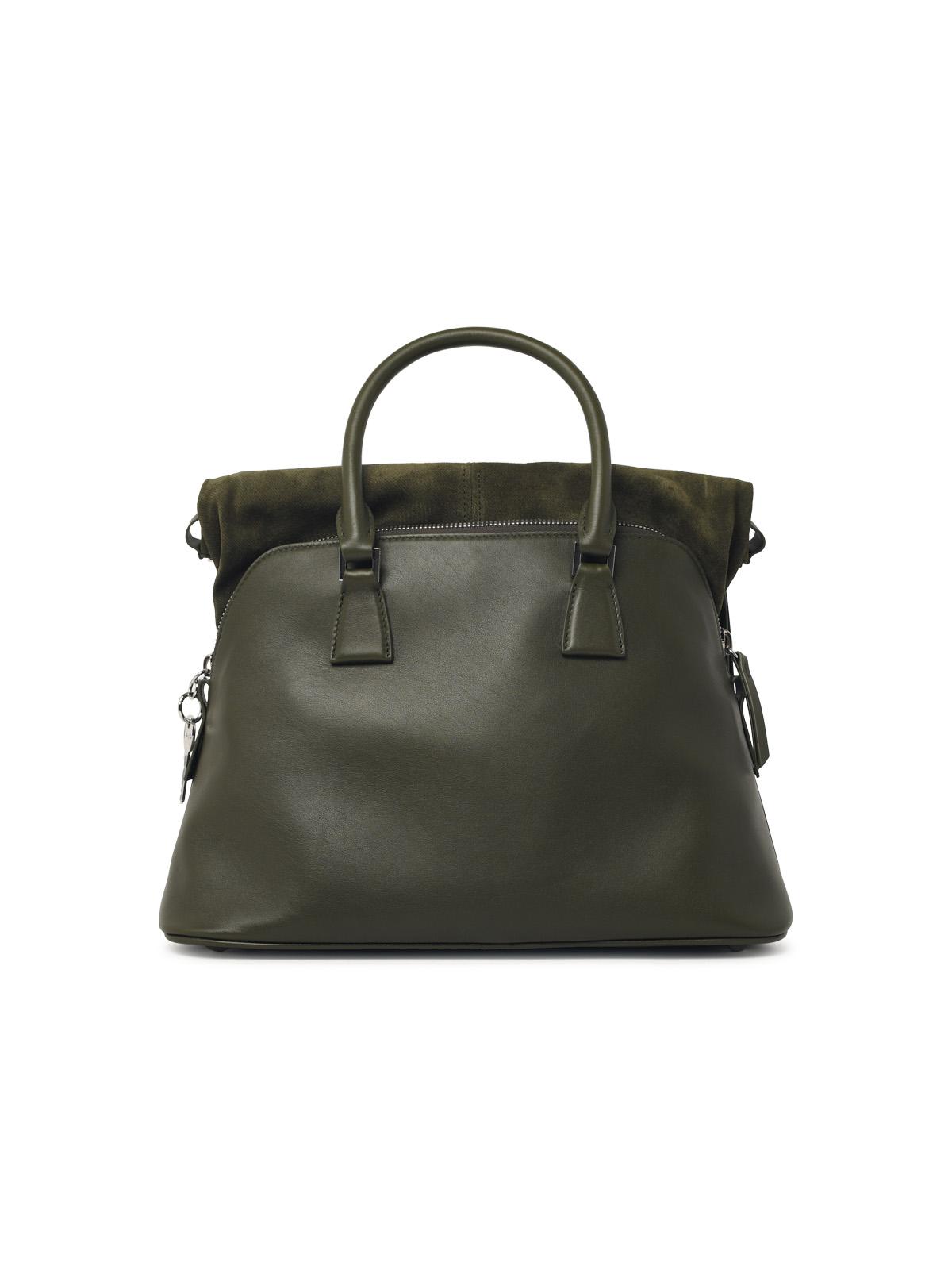 Maison Margiela Medium '5Ac Soft' Green Leather Bag Women MAISON MARGIELA