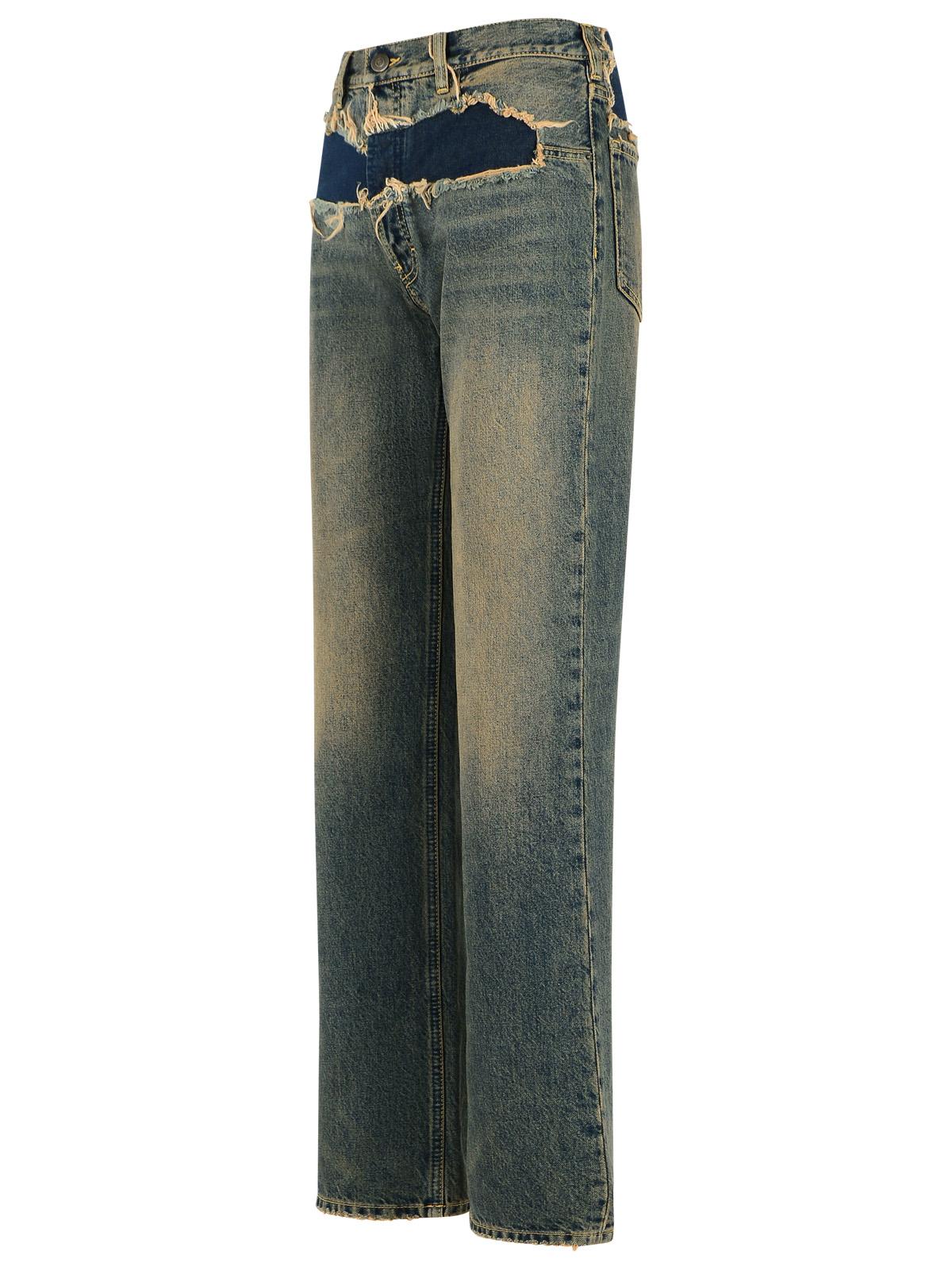 Maison Margiela Blue Cotton Jeans Women MAISON MARGIELA