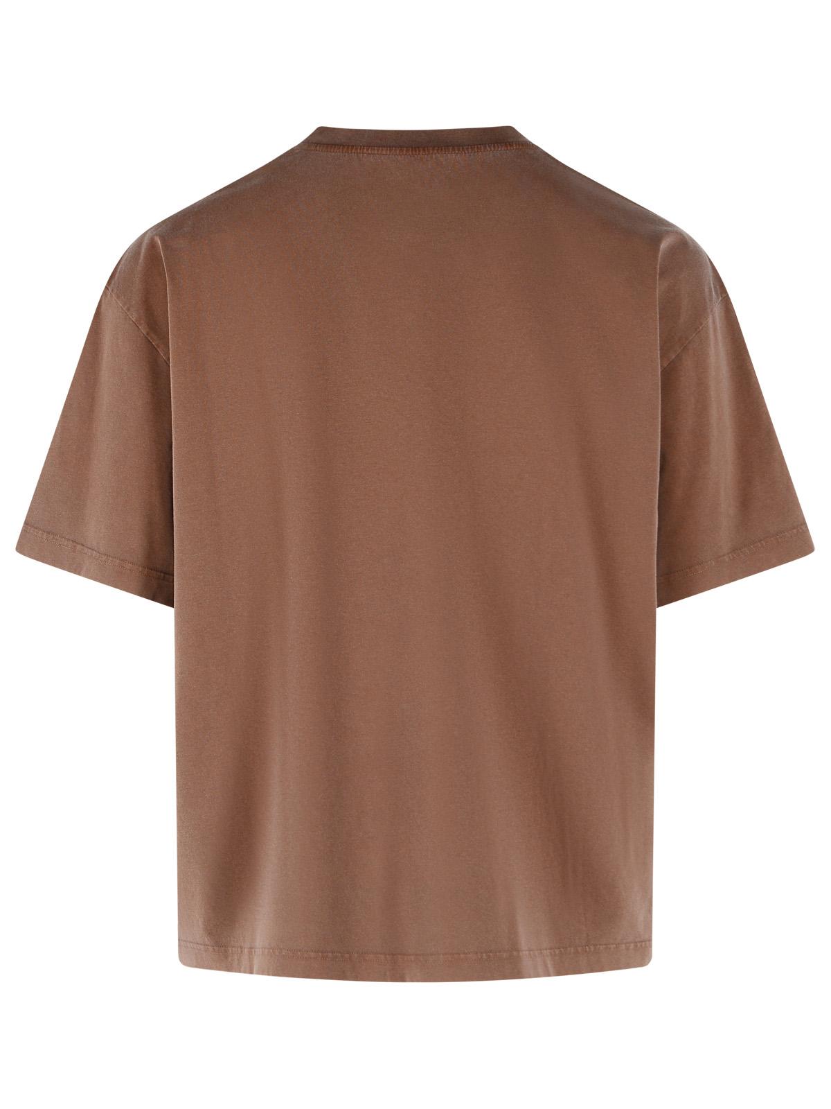 Marni Brown Cotton T-Shirt Men MARNI