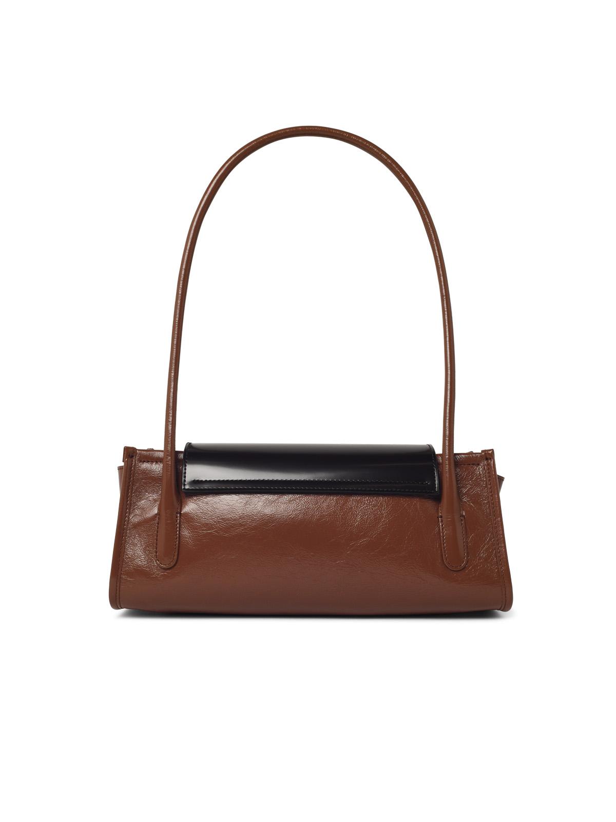 Marni 'Trunkette' Brown And Black Leather Bag Women MARNI