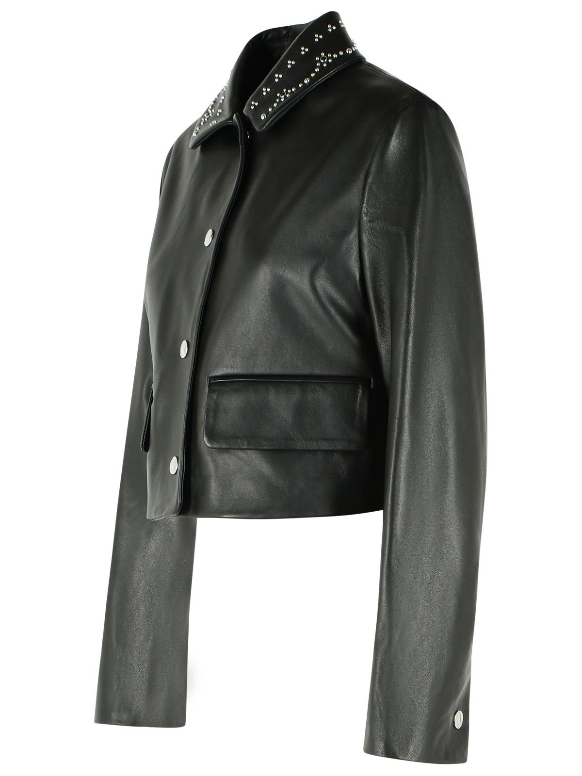 Marni Black Nappa Leather Jacket Women MARNI