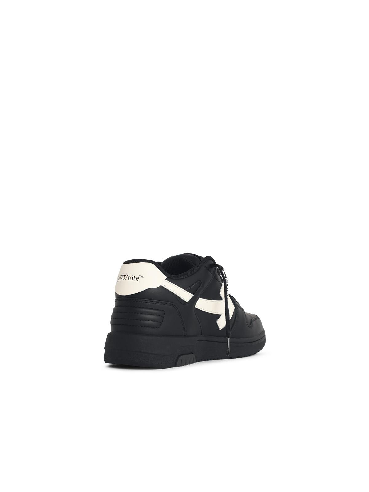 Off-White 'Out Of Office' Black Leather Sneakers Men OFF-WHITE