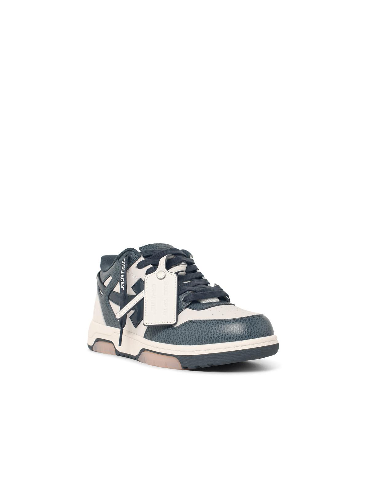 Off-White 'Out Of Office' White And Blue Leather Sneakers Men