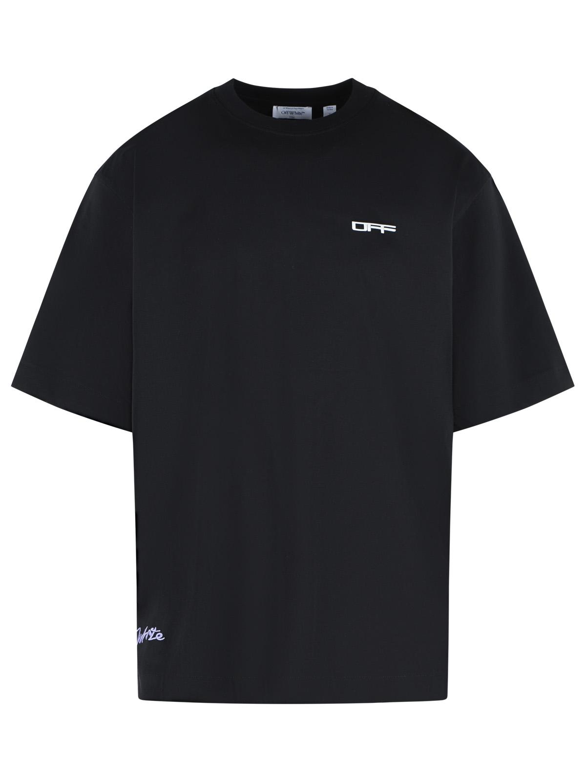 Off-White 'Archigeography Arrow' Black Cotton T-Shirt Men OFF-WHITE