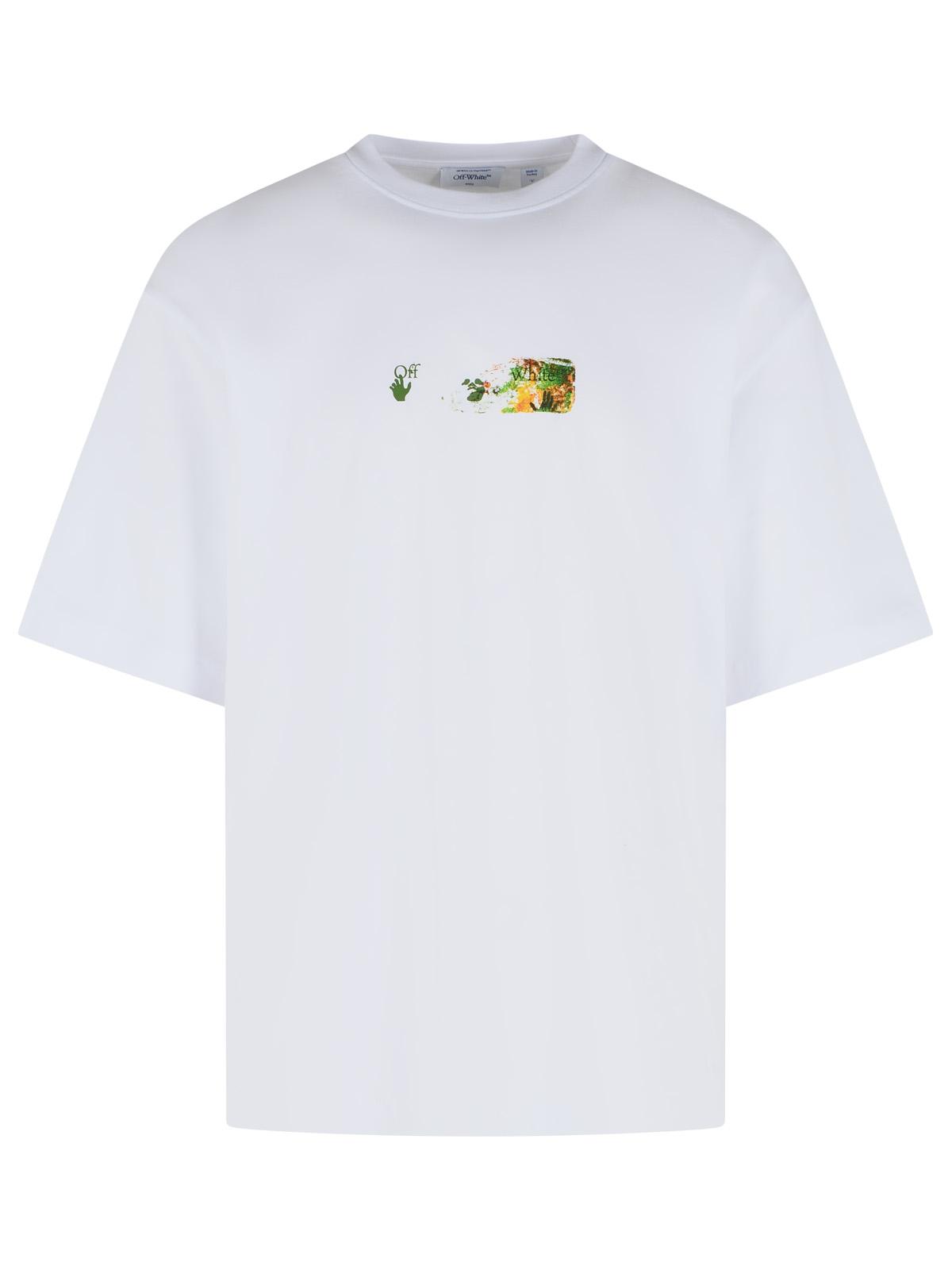 Off-White 'Spices Arrow' White Cotton T-Shirt Men OFF-WHITE