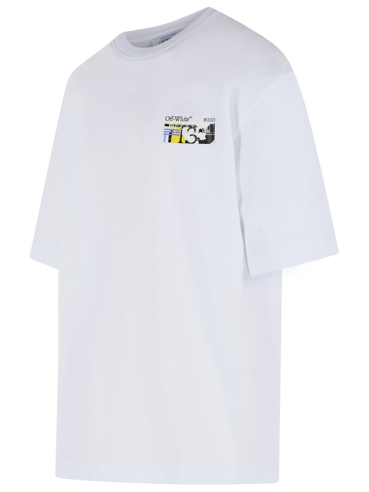 Off-White 'Industrial Arrow' White Cotton T-Shirt Men OFF-WHITE