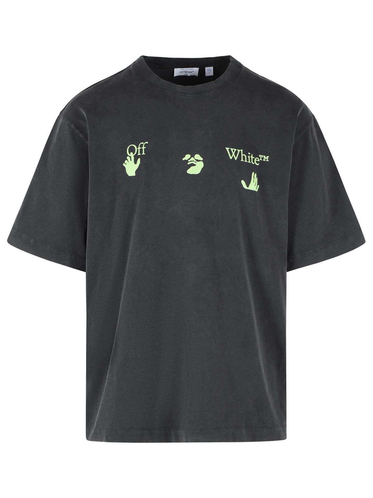 Off-White 'Bacco Arrow' Black Cotton T-Shirt Men OFF-WHITE