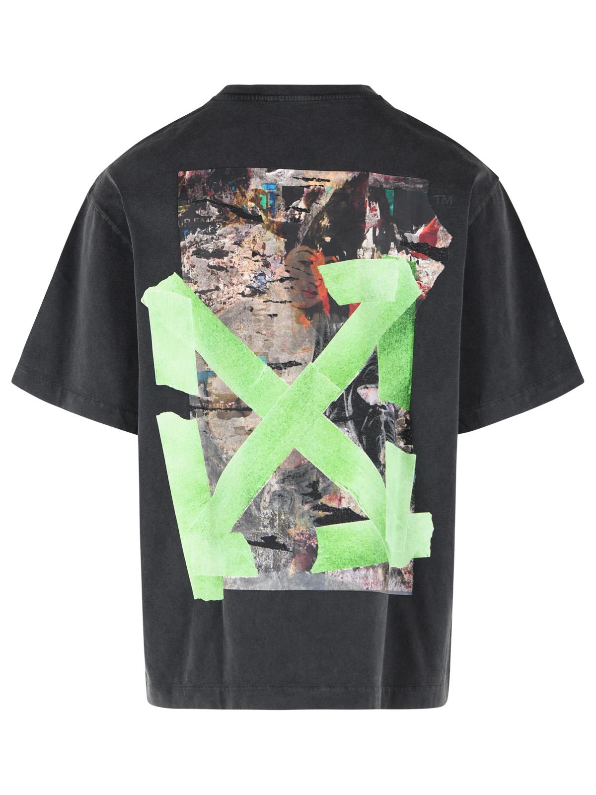 Off-White 'Bacco Arrow' Black Cotton T-Shirt Men OFF-WHITE