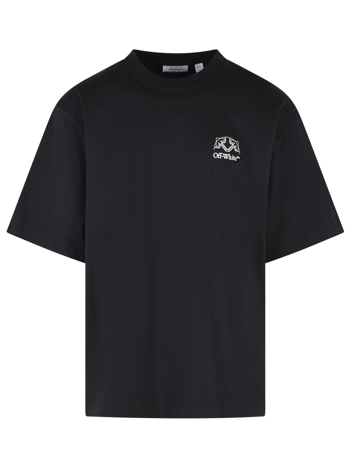 Off-White 'Offline Half Arrow' Black Cotton T-Shirt Men OFF-WHITE