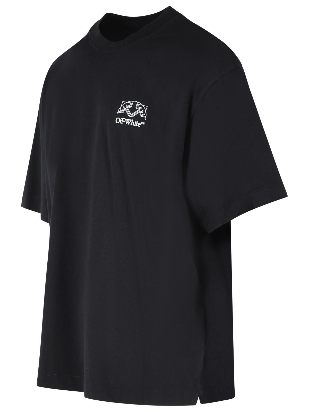 Off-White 'Offline Half Arrow' Black Cotton T-Shirt Men OFF-WHITE