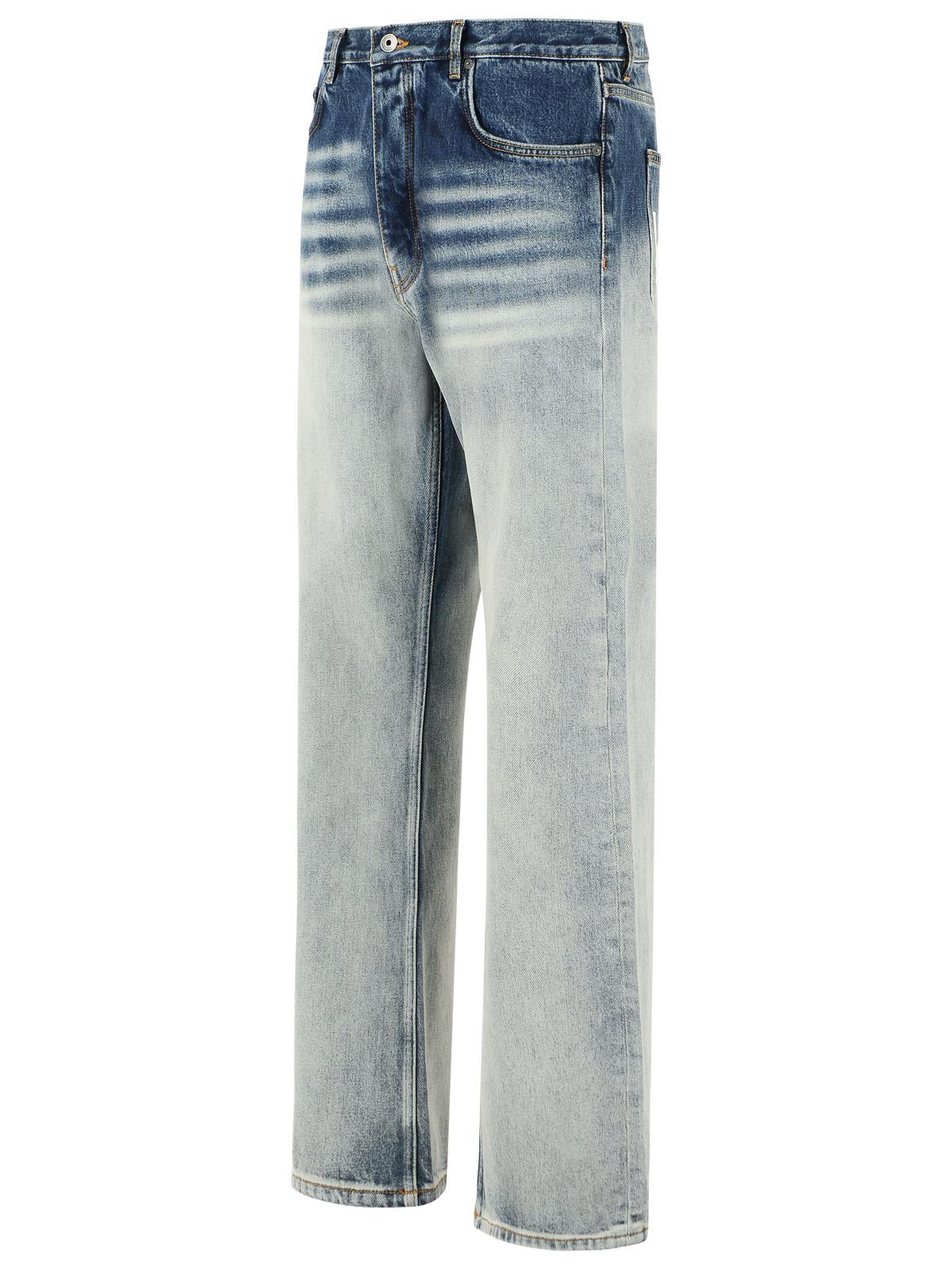 Off-White 'Half Arrow Slim Relaxed' Blue Cotton Jeans Men OFF-WHITE