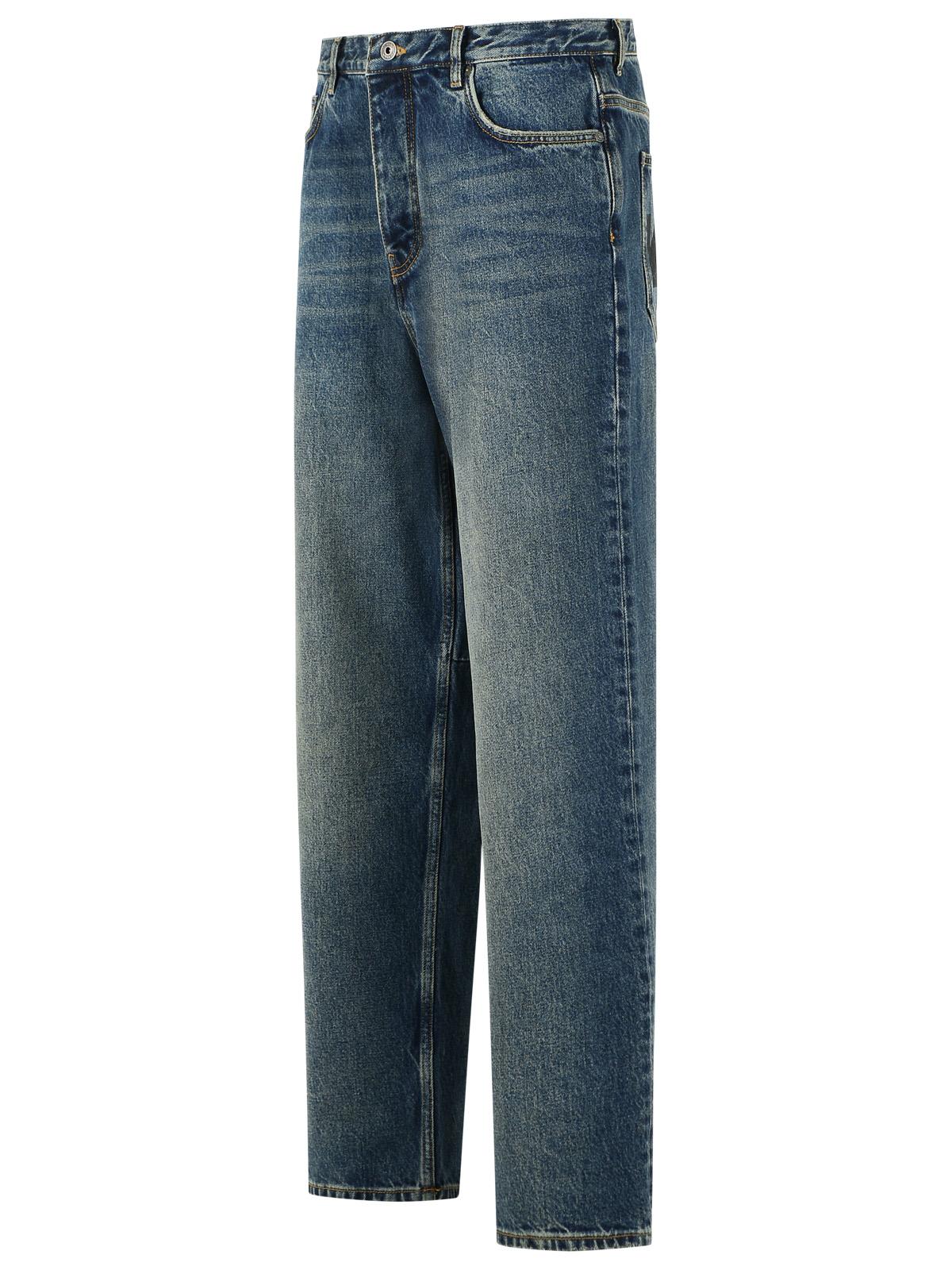 Off-White 'Half Arrow Tapered' Blue Cotton Jeans Men OFF-WHITE