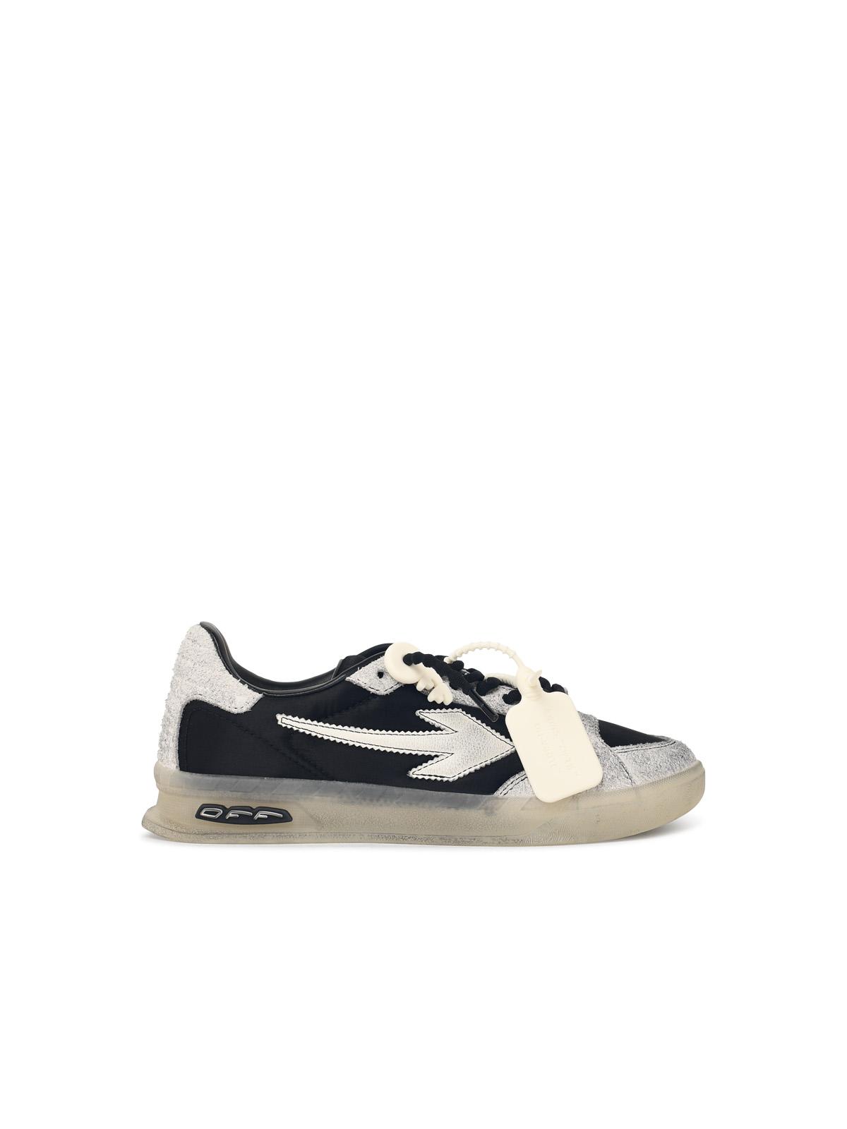 Off-White 'Worn Out' Black Suede Blend Sneakers Men OFF-WHITE