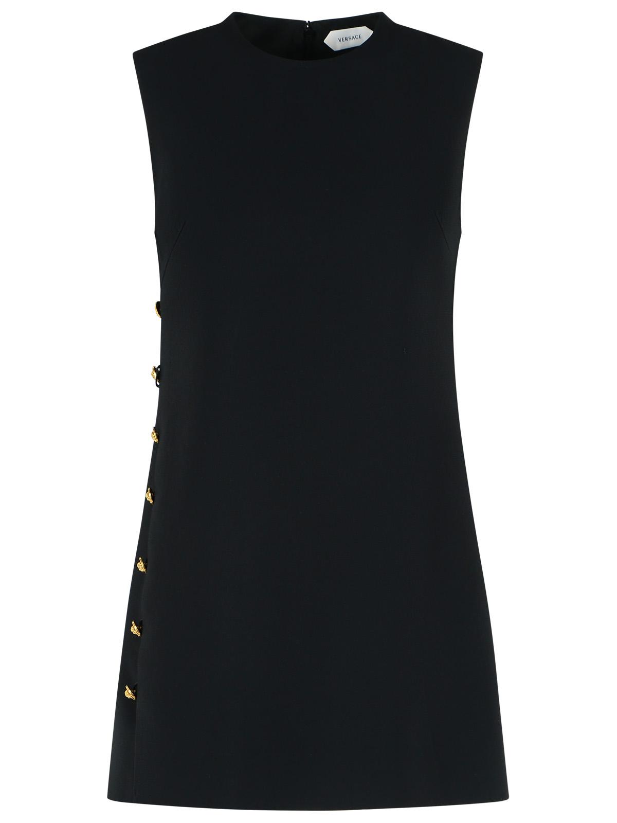 Versace Cady Black Viscose Dress Women VERSACE