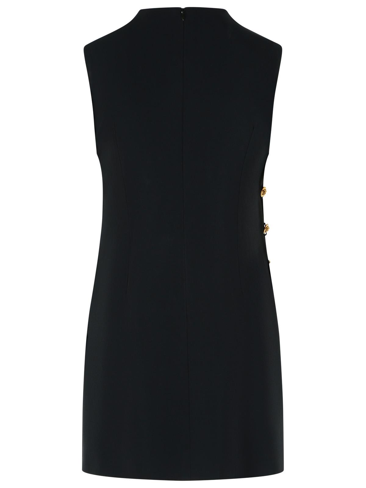 Versace Cady Black Viscose Dress Women VERSACE