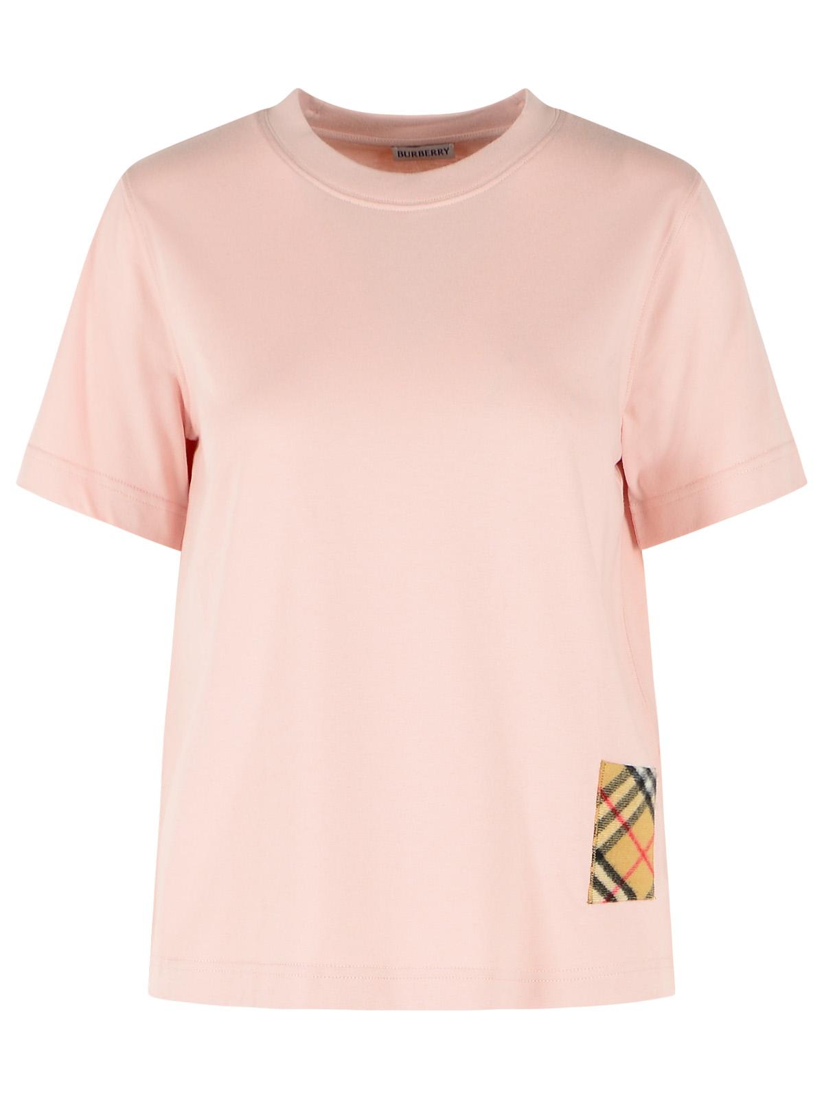 Burberry 'Frankie' Pink Cotton Bouquet T-Shirt Women BURBERRY