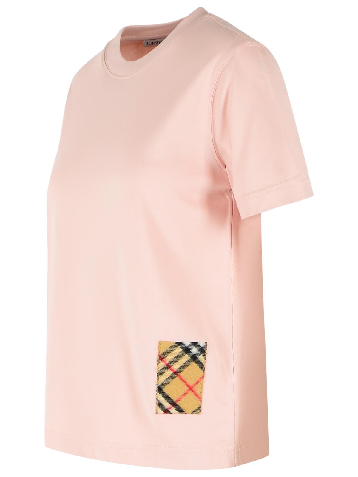 Burberry 'Frankie' Pink Cotton Bouquet T-Shirt Women BURBERRY