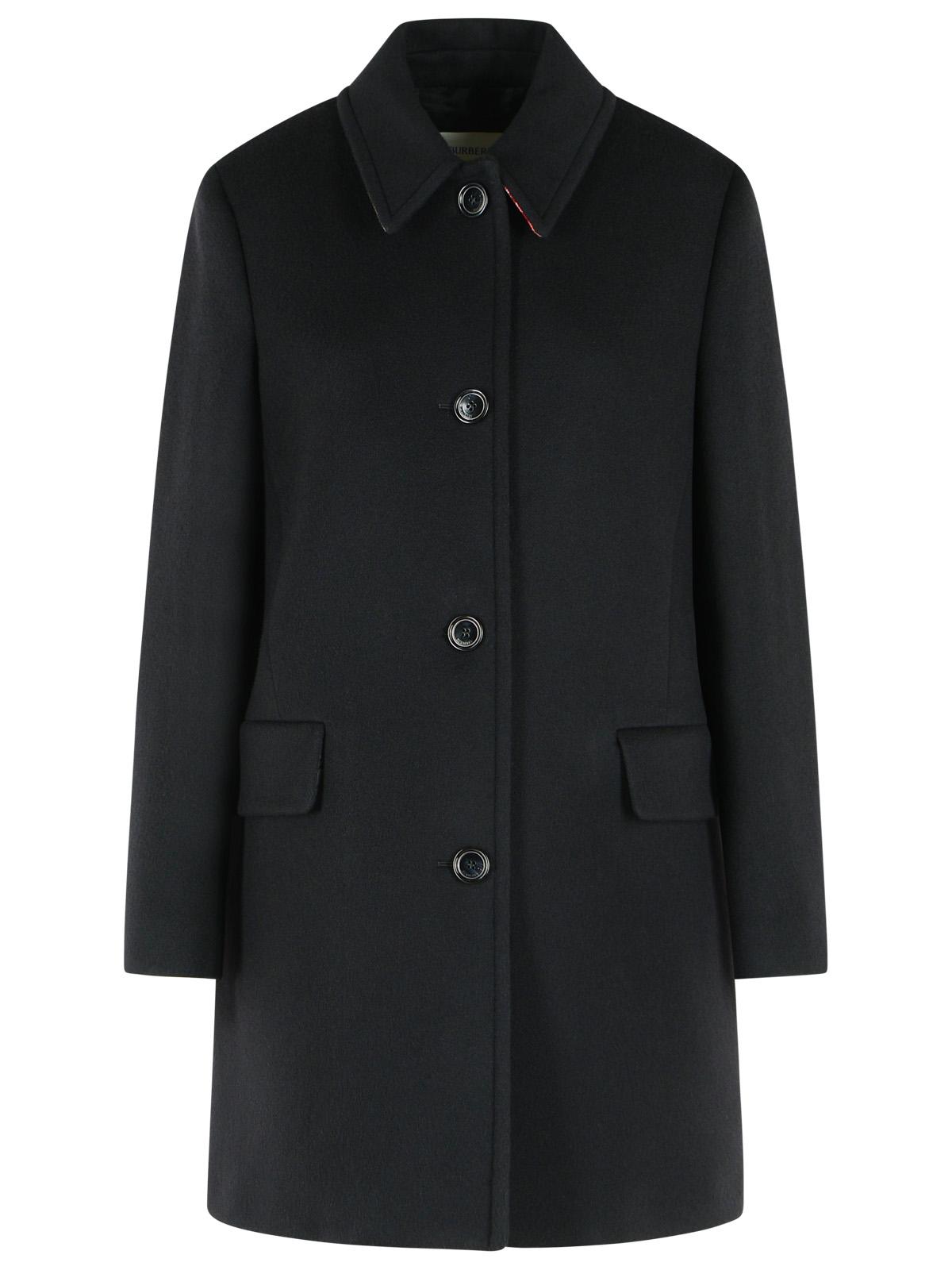 Burberry 'Gosford' Tailored Black Wool And Cashmere Coat Women BURBERRY