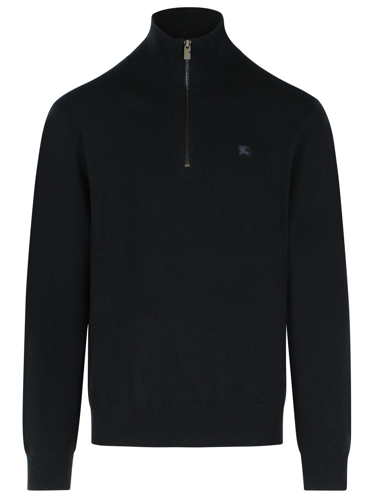 Burberry Black Cashmere Blend Sweater Men BURBERRY