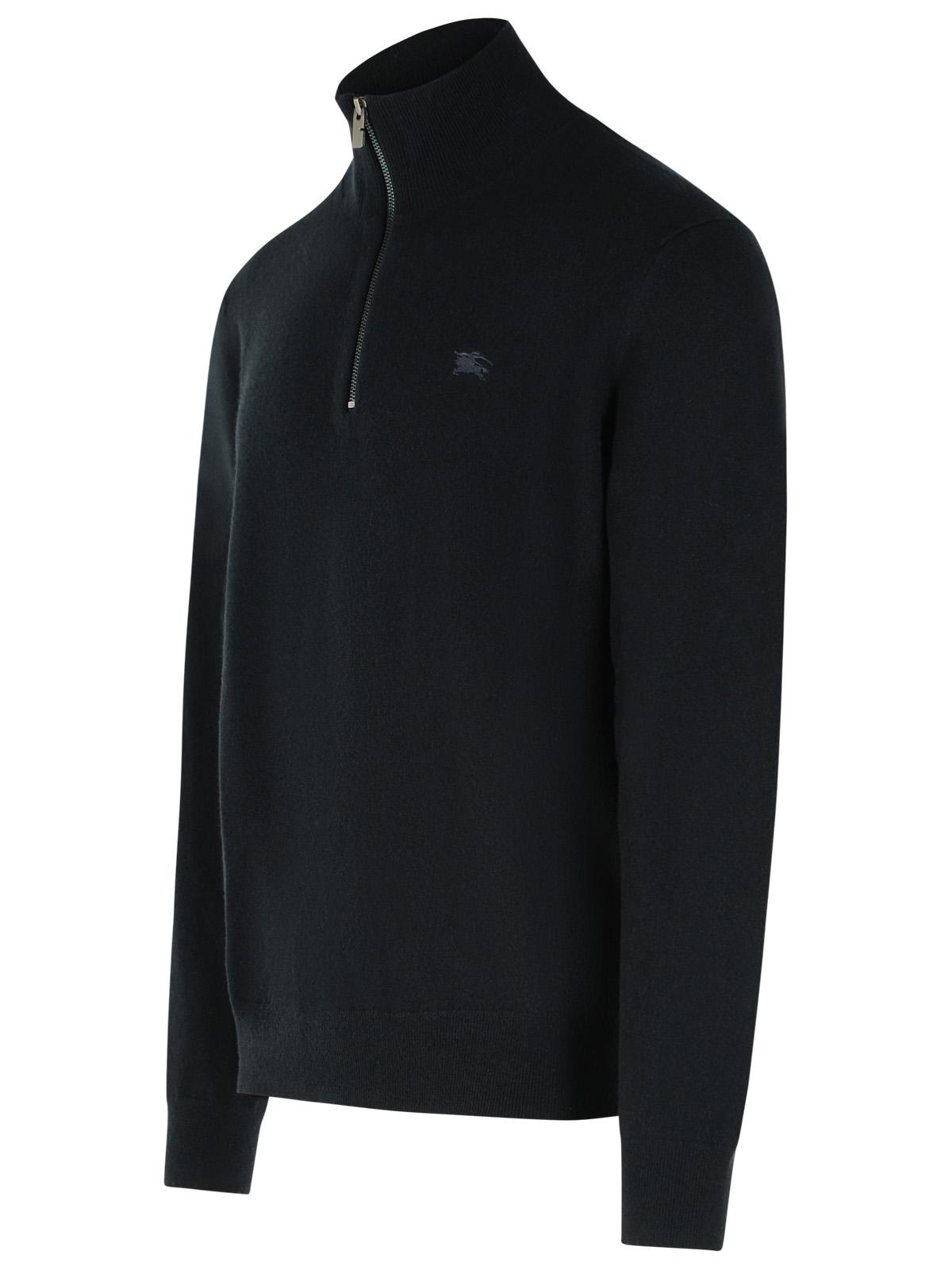 Burberry Black Cashmere Blend Sweater Men BURBERRY