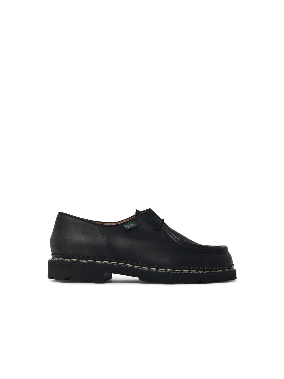 Paraboot 'Michael' Black Leather Loafers 'Lisse Noir' Men PARABOOT