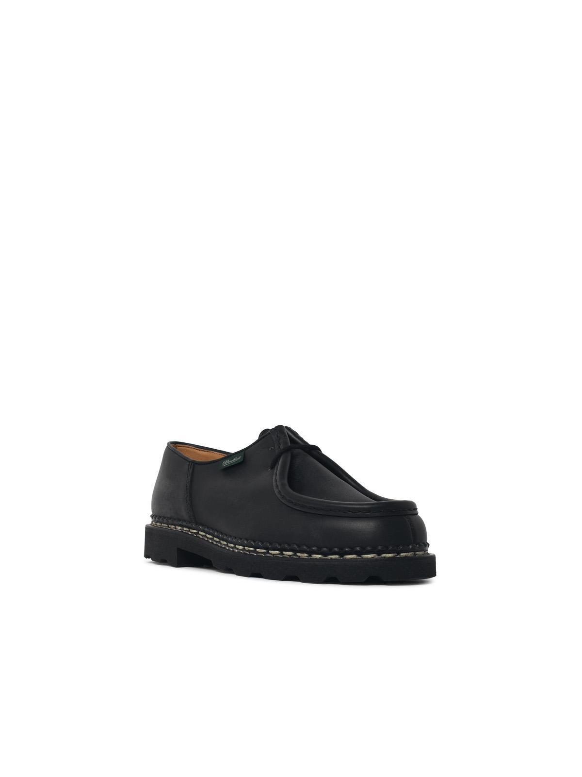 Paraboot 'Michael' Black Leather Loafers 'Lisse Noir' Men PARABOOT